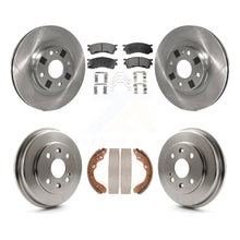 Charger l&#39;image dans la galerie, Front Rear Brake Rotor Ceramic Pad And Drum Kit For 1999-2000 Mazda Protege 1.8L