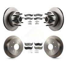 Load image into Gallery viewer, Front Rear Disc Brake Rotors And Ceramic Pads Kit For 1997 Ford F-250 HD RWD