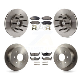 Front Rear Disc Brake Rotors And Ceramic Pads Kit For 2004 Ford F-150 RWD