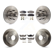 Charger l'image dans la galerie, Front Rear Disc Brake Rotors And Ceramic Pads Kit For 2004 Ford F-150 RWD