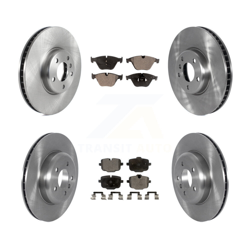 Front Rear Disc Brake Rotors And Ceramic Pads Kit (6Pc) For BMW 535i