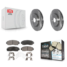 [Front] 2019-2023 Acura RDX Premium OE Brake Rotors & Ceramic Pads Kit For Max Braking