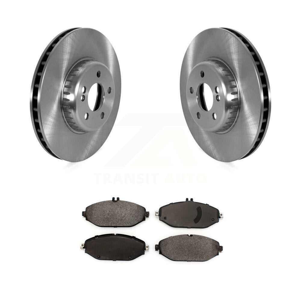 Front Brake Rotor & Ceramic Pad Kit For Mercedes-Benz C300 Without Sport Package