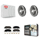 Front Brake Rotors & Ceramic Pad Kit For 2020-2022 Ford Explorer Lincoln Aviator