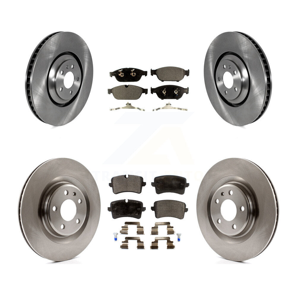 Front Rear Disc Brake Rotors And Ceramic Pads Kit For Audi A8 Quattro