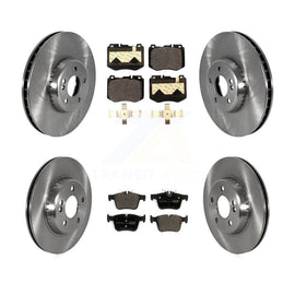 Front Rear Disc Brake Rotors & Ceramic Pad Kit For Mercedes-Benz C300 C400 C350e