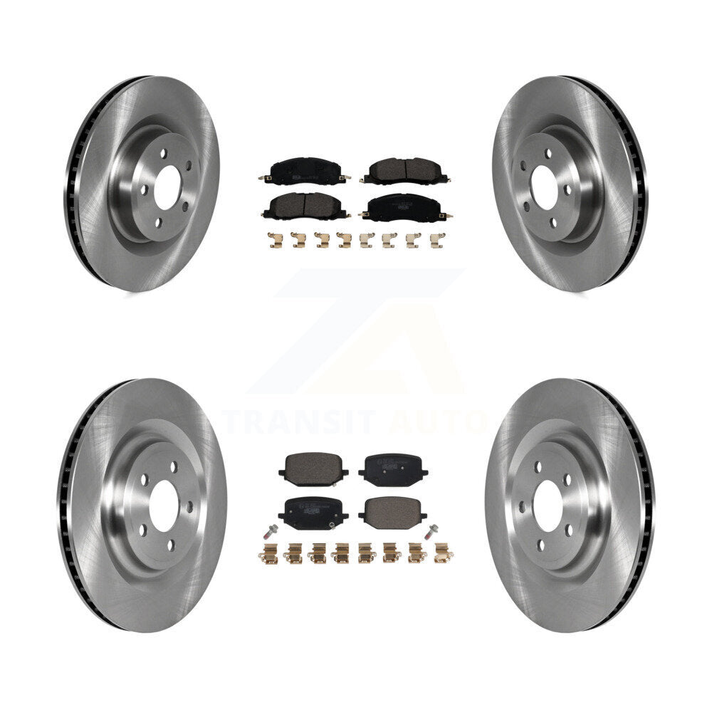 Front Rear Disc Brake Rotors And Ceramic Pads Kit For Lincoln Aviator