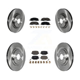 Front Rear Disc Brake Rotors And Ceramic Pads Kit For Lincoln Aviator