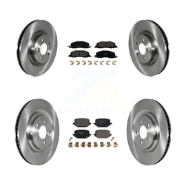 Front Rear Disc Brake Rotors And Ceramic Pads Kit For Lincoln Aviator