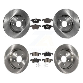 [Front+Rear] 2004 Volvo S40 With 5 Lug Wheels Premium OE Brake Rotors & Ceramic Pads Kit For Max Braking