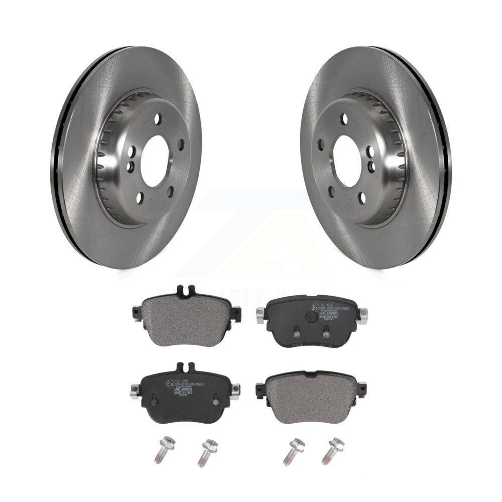 Rear Disc Brake Rotors And Ceramic Pads Kit For 2017-2018 Mercedes-Benz E300