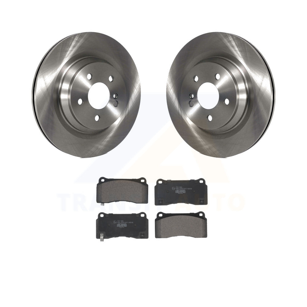 Rear Disc Brake Rotors And Ceramic Pads Kit For 2011-2014 Mercedes-Benz CL550