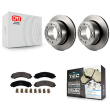 Charger l'image dans la galerie, [Rear] 2020-2021 Ram 3500 With Dual Rear Wheels Premium OE Brake Rotors &amp; Ceramic Pads Kit For Max Braking