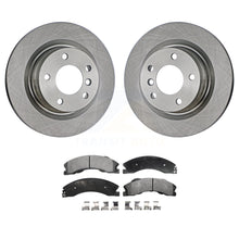 Load image into Gallery viewer, Rear Brake Rotor Ceramic Pad Kit For Chevrolet Express 4500 3.20&quot; Overall Height