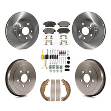 Charger l&#39;image dans la galerie, Front Rear Brake Rotor Ceramic Pad And Drum Kit (7Pc) For 2004-2007 Toyota Prius