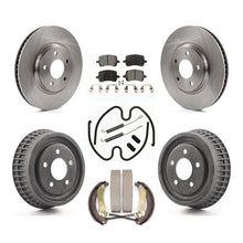 Charger l'image dans la galerie, Front Rear Disc Brake Rotors Ceramic Pad And Drum Kit (7Pc) For Chevrolet Malibu