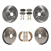 Charger l'image dans la galerie, Front Rear Disc Brake Rotors Ceramic Pad And Drum Kit For 2004-2008 Toyota Prius