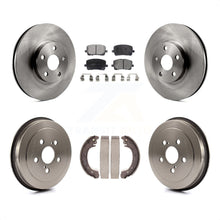 Charger l'image dans la galerie, Front Rear Disc Brake Rotors Ceramic Pads And Drum Kit For Toyota Corolla