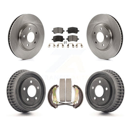 Front Rear Disc Brake Rotors Ceramic Pads And Drum Kit For Chevrolet Malibu