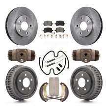 Charger l'image dans la galerie, Front Rear Disc Brake Rotors Ceramic Pad And Drum Kit (9Pc) For Chevrolet Malibu