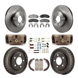 Front Rear Disc Brake Rotors Ceramic Pads And Drum Kit (9Pc) For Mazda B4000