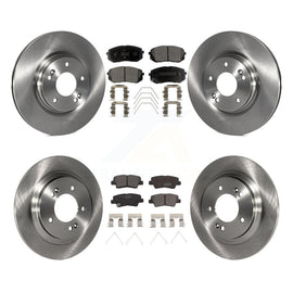 Front Rear Disc Brake Rotor And Ceramic Pad Kit For Hyundai Elantra GT Kia Forte