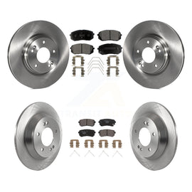 Front Rear Disc Brake Rotors And Ceramic Pads Kit For Hyundai Kona