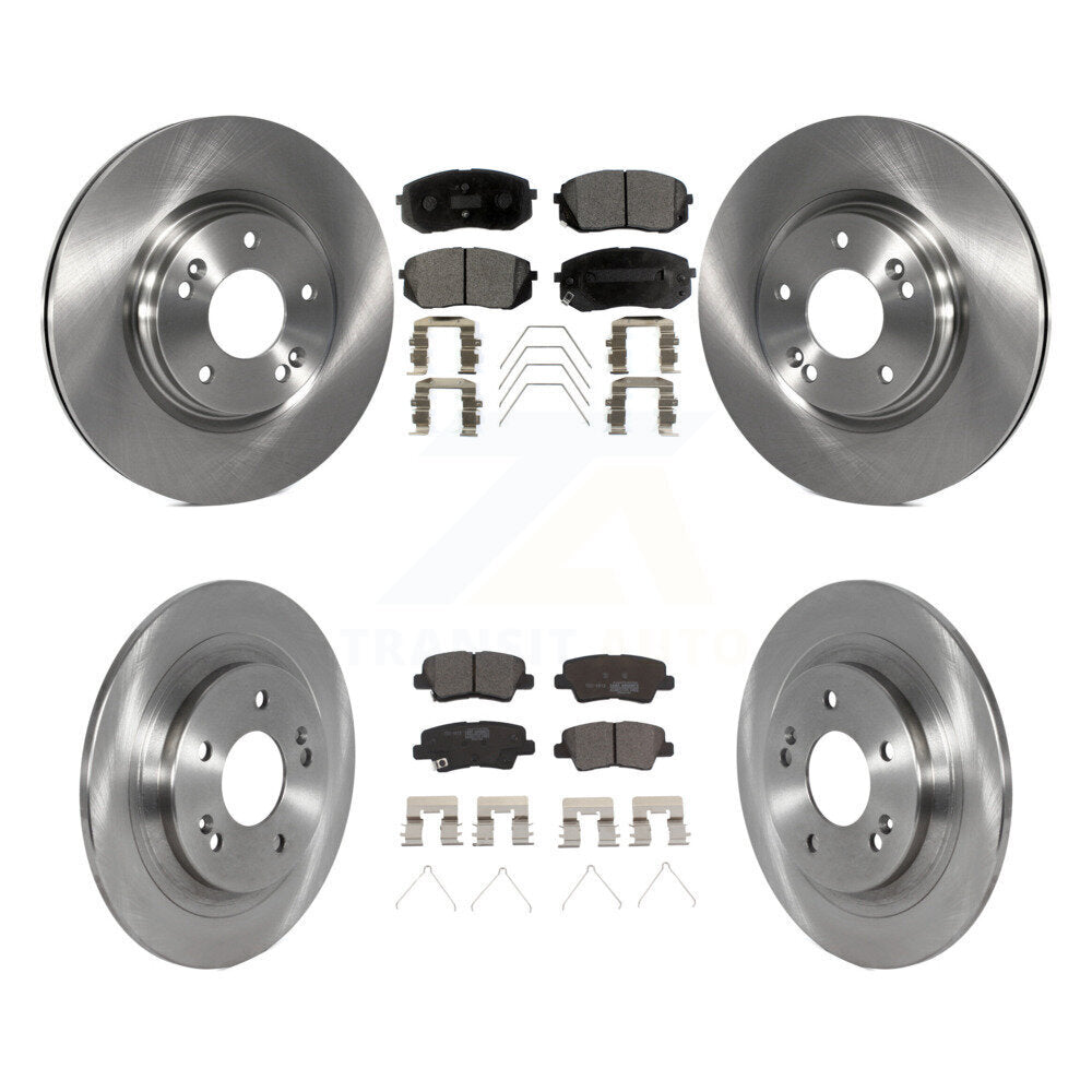 [Front+Rear] 2022 Hyundai Kona AWD Premium OE Brake Rotors & Ceramic Pads Kit For Max Braking
