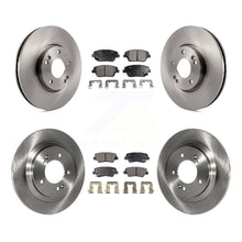 Charger l'image dans la galerie, Front Rear Disc Brake Rotors And Ceramic Pads Kit For Hyundai Sonata