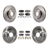 Front Rear Disc Brake Rotors And Ceramic Pads Kit For Hyundai Sonata