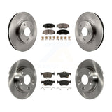 Front Rear Disc Brake Rotors And Ceramic Pads Kit For Honda Civic