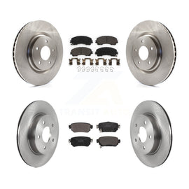Front Rear Disc Brake Rotors And Ceramic Pads Kit For Nissan Rogue