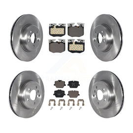 Front Rear Brake Rotor & Ceramic Pad Kit For BMW 330i With Blue Painted Calipers