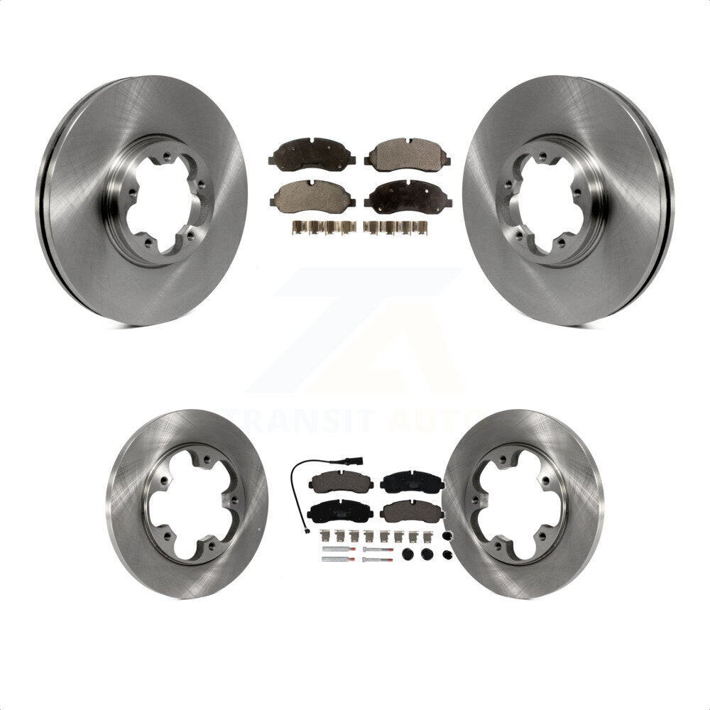 Front Rear Disc Brake Rotors And Ceramic Pads Kit For Ford Transit-350