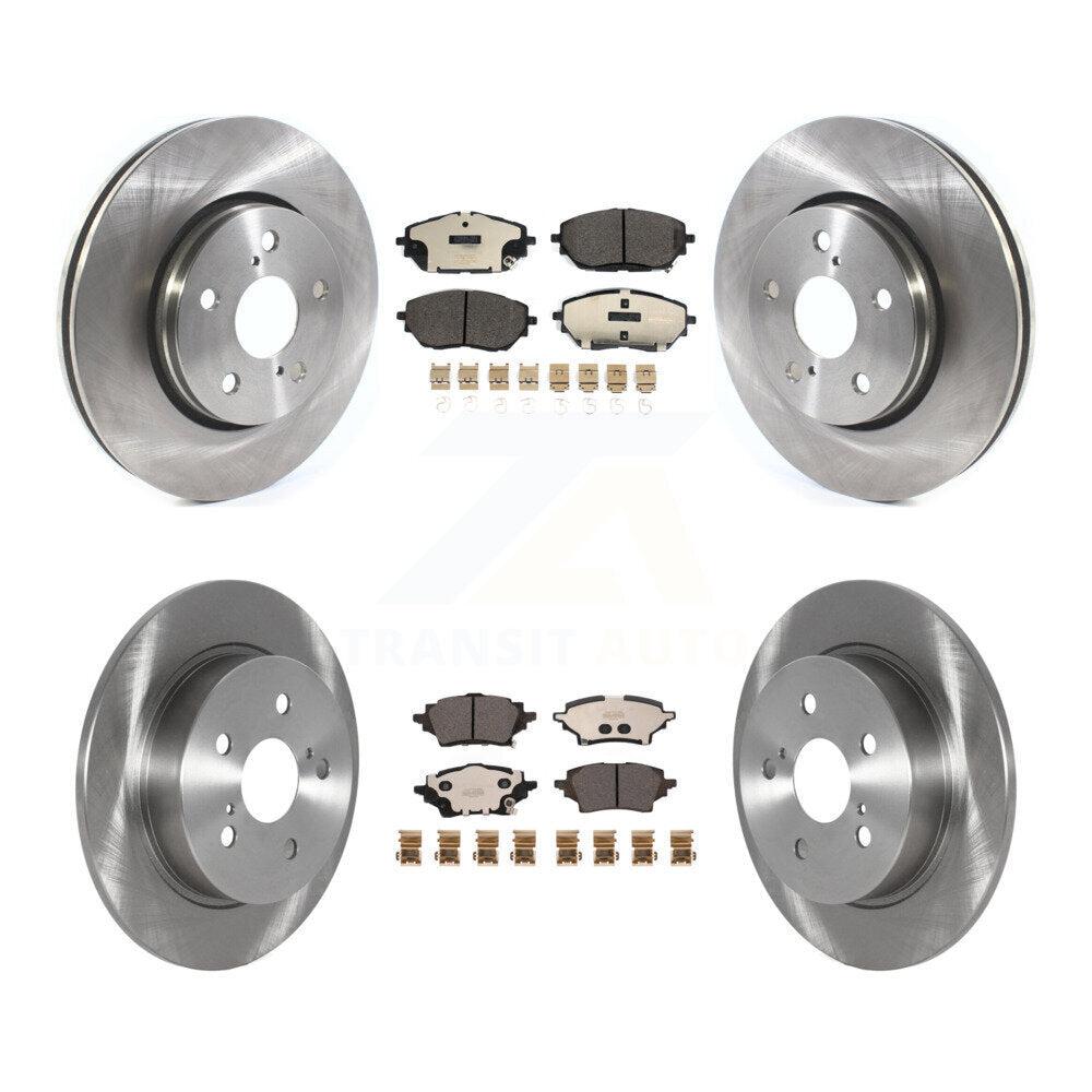 Front Rear Disc Brake Rotors And Ceramic Pads Kit For Toyota C-HR