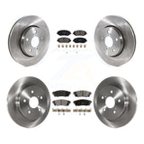 Front Rear Disc Brake Rotors And Ceramic Pads Kit For Toyota C-HR