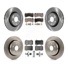 Load image into Gallery viewer, Front Rear Disc Brake Rotors &amp; Ceramic Pad Kit For 2012 Jeep Grand Cherokee 6.4L