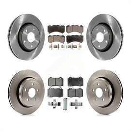 Front Rear Disc Brake Rotors & Ceramic Pad Kit For 2012 Jeep Grand Cherokee 6.4L