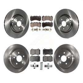 Front Rear Disc Brake Rotors & Ceramic Pad Kit For 2012 Jeep Grand Cherokee 6.4L