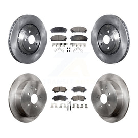 Front Rear Disc Brake Rotors And Ceramic Pads Kit For Toyota Highlander