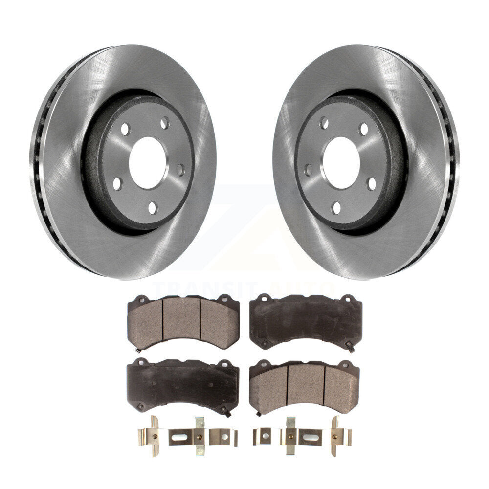 Front Disc Brake Rotors And Ceramic Pads Kit For 2012 Jeep Grand Cherokee 6.4L