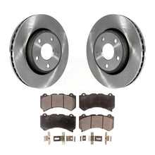 Charger l&#39;image dans la galerie, Front Disc Brake Rotors And Ceramic Pads Kit For 2012 Jeep Grand Cherokee 6.4L