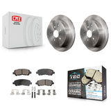 Rear Disc Brake Rotors And Ceramic Pads Kit For Toyota Highlander