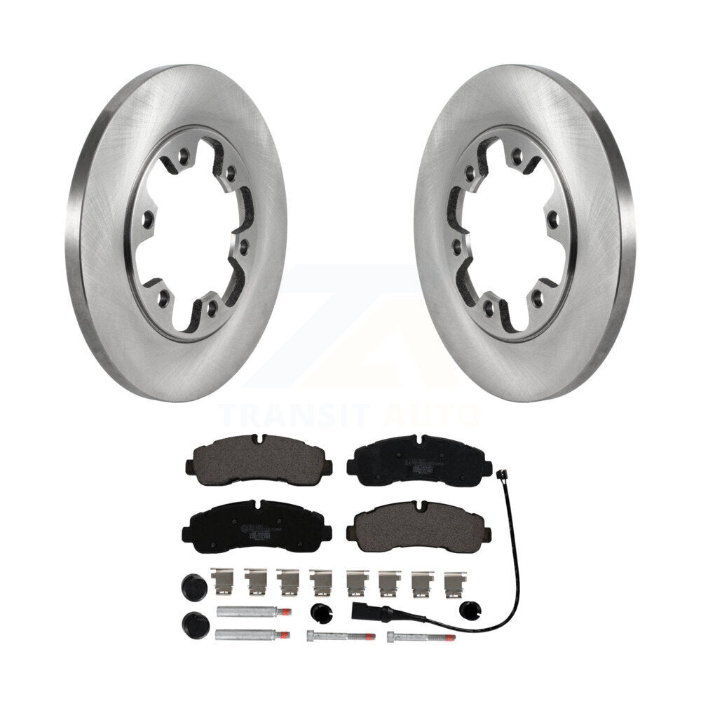 Rear Disc Brake Rotors And Ceramic Pads Kit For Ford Transit-350 HD