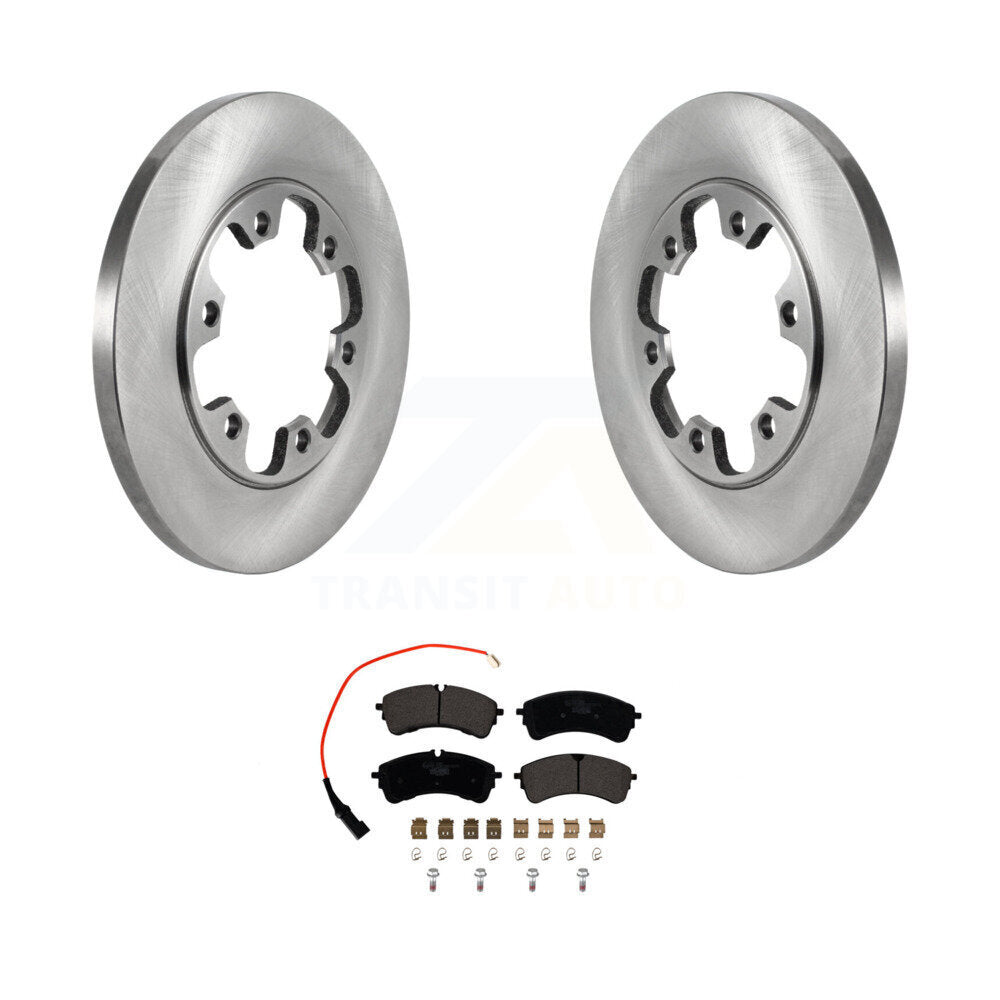 Rear Brake Rotors & Ceramic Pad Kit For Ford Transit-150 Transit-250 Transit-350