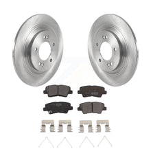 Charger l&#39;image dans la galerie, Rear Disc Brake Rotors And Ceramic Pad Kit For Kia Hyundai Niro EV Kona Electric