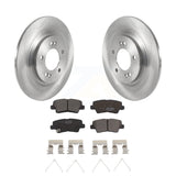 Rear Disc Brake Rotors And Ceramic Pad Kit For Kia Hyundai Niro EV Kona Electric