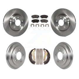 [Front+Rear] 2017-2020 Hyundai Elantra 1.6L Premium OE Brake Rotor Drum Kit & Ceramic Pads For Max Braking