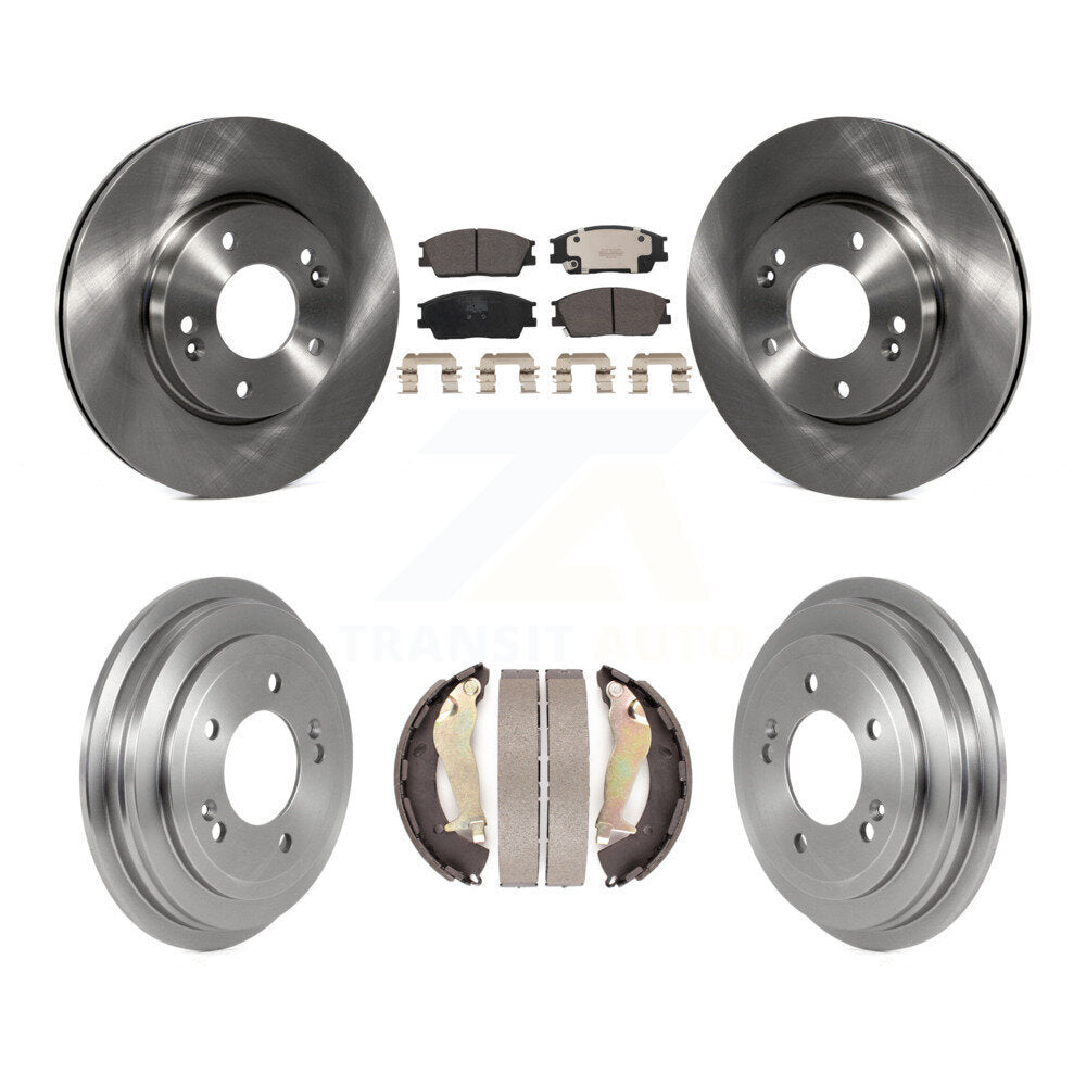 [Front+Rear] 2020-2023 Hyundai Venue Premium OE Brake Rotor Drum Kit & Ceramic Pads For Max Braking