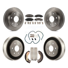 Charger l'image dans la galerie, Front Rear Disc Brake Rotors Ceramic Pads And Drum Kit (7Pc) For GMC Sierra 1500